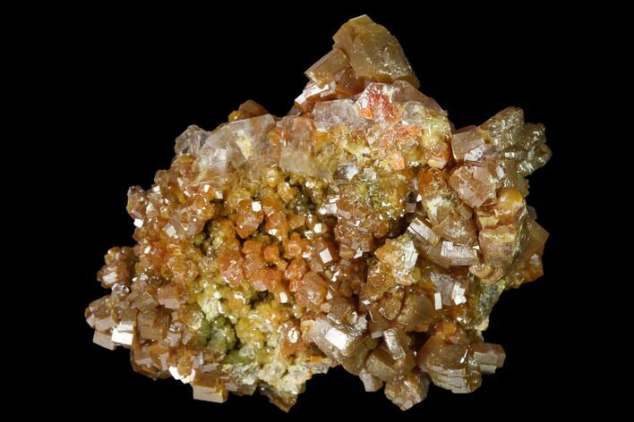Vanadinite and Calcite Crystal Association - Apex Mine, Mexico #165345